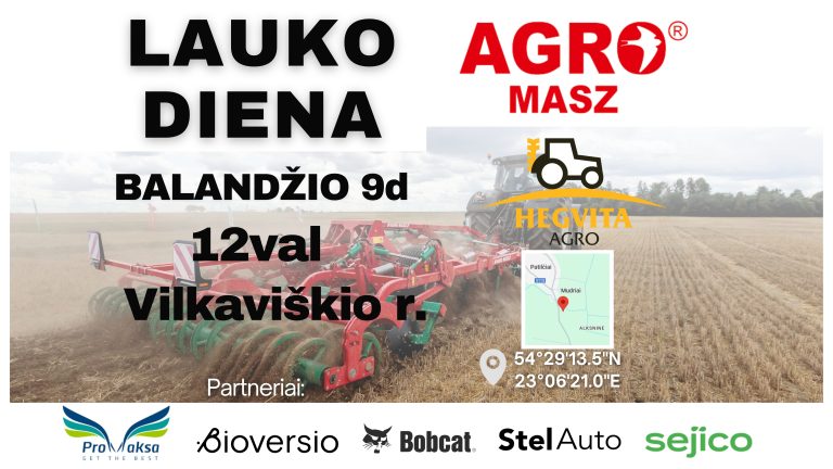 AGRO-MASZ lauko diena Vilkaviškio r.