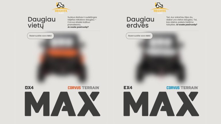 Corvus Terrain MAX – naujas 4 vietų UTV jau pakeliui į Lietuvą