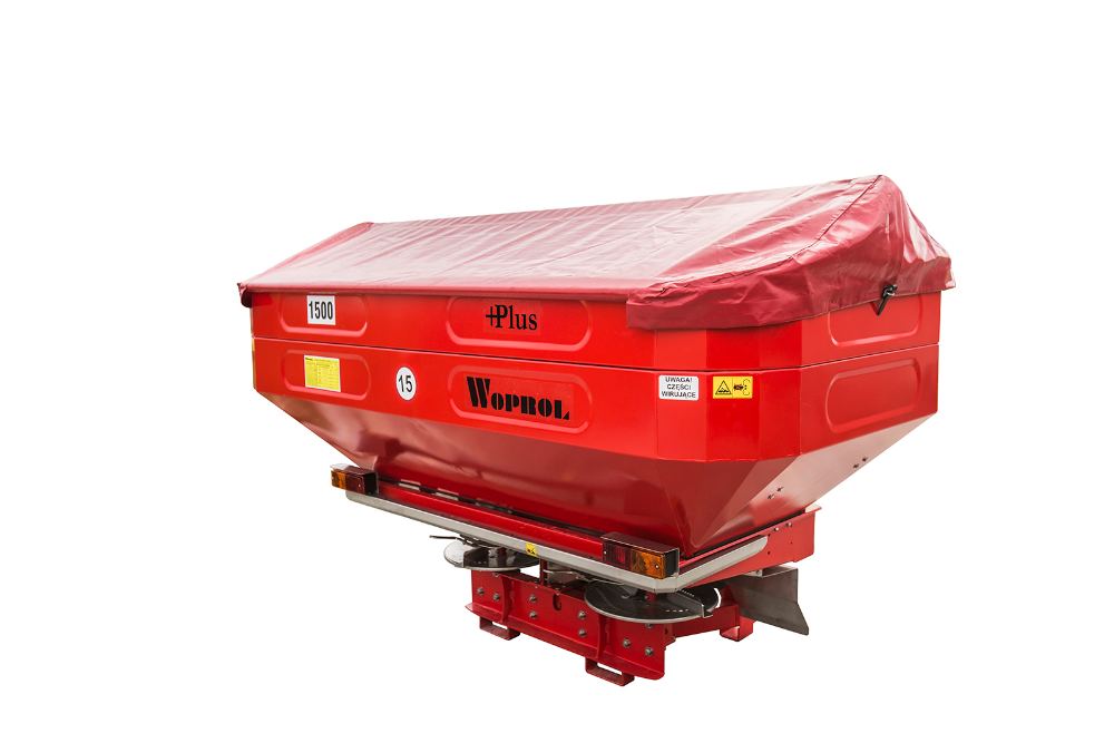 Woprol JUNIOR II MAX 2000 kg (plieninis bunkeris) – trašų barstytuvas